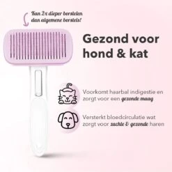 Lubadoo® - Kattenborstel - Hondenborstel - Kattenkam - Kattenhaar - Hondenhaar - Huisdierhaar Verwijderaar - Haarverwijderaar Voor Huisdieren - Langharig - Kortharig - Roze -Honden Benodigdheden Verkoop 1200x1200 295