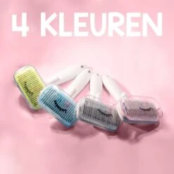 Lubadoo® - Kattenborstel - Hondenborstel - Kattenkam - Kattenhaar - Hondenhaar - Huisdierhaar Verwijderaar - Haarverwijderaar Voor Huisdieren - Langharig - Kortharig - Roze -Honden Benodigdheden Verkoop 1200x1200 300