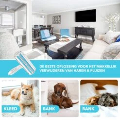RX Goods Pluizen En Haren Verwijderaar Met Schoonmaakborstel - Kleding Borstel & Roller – Huisdier 12 RX Goods Pluizen En Haren Verwijderaar Met Schoonmaakborstel - Kleding Borstel & Roller – Huisdier -Honden Benodigdheden Verkoop 1200x1200 335