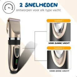 Pawwy Dieren Tondeuse Set Draadloos Voor Honden En Katten – Voor Dikke Vacht - Hondentondeuse – Hondentrimmer - Scheerapparaat - Goud 17 Pawwy Dieren Tondeuse Set Draadloos Voor Honden En Katten – Voor Dikke Vacht - Hondentondeuse – Hondentrimmer - Scheerapparaat - Goud -Honden Benodigdheden Verkoop 1200x1200 375