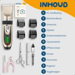 Pawwy Dieren Tondeuse Set Draadloos Voor Honden En Katten – Voor Dikke Vacht - Hondentondeuse – Hondentrimmer - Scheerapparaat - Goud 24 Pawwy Dieren Tondeuse Set Draadloos Voor Honden En Katten – Voor Dikke Vacht - Hondentondeuse – Hondentrimmer - Scheerapparaat - Goud -Honden Benodigdheden Verkoop 1200x1200 379
