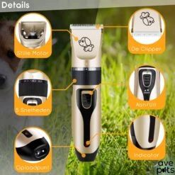 AVE Pets® Complete Hondentondeuse Set - Draadloos Tondeuse - Scheerapparaat Voor Je Hond Of Kat - Huisdier Trimmer - Professionele Dierentondeuse - Dieren Verzorging -Honden Benodigdheden Verkoop 1200x1200 418
