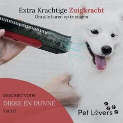 Pet Lovers - Hondentondeuse - Hondentondeuse - Automatische Inhalerende Haren - Dierentondeuse - Hondentrimmer - Hondentondeuse Dikke Vacht - Tondeuse Voor Honden - Hondentondeuse - Draadloos - 2 Opzetkammen - Honden En Katten Tondeuse -Honden Benodigdheden Verkoop 1200x1200 425