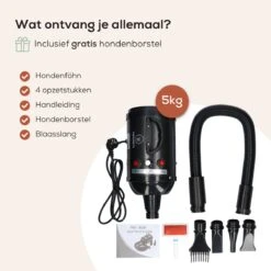 MiMOPETS® Hondenföhn Met 4 Opzetstukken – Waterblazer Voor Honden Met Geluiddemper -Hondendroger - Zwart 15 MiMOPETS® Hondenföhn Met 4 Opzetstukken – Waterblazer Voor Honden Met Geluiddemper -Hondendroger - Zwart -Honden Benodigdheden Verkoop 1200x1200 471
