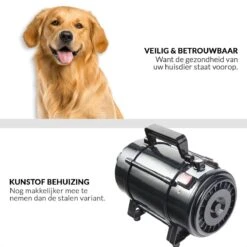 Hondenföhn/Waterblazer - Verstelbare Vermogen Standen (500W Tot 2400W) En Verstelbare Temperatuur - Zwart -Honden Benodigdheden Verkoop 1200x1200 535