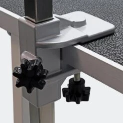 Honden Trimtafel Met Enkele Aanlijnoptie, 760 Mm Hoog, Inklapbaar; Kniptafel - Wastafel Met Lus Zwart / Grijs - Verzorgingstafel Voor Huisdieren - Multistrobe -Honden Benodigdheden Verkoop 1200x1200 550