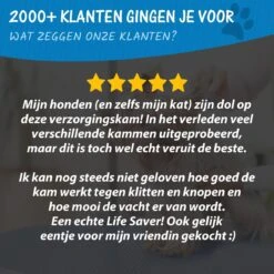 Hoogwaardige 2-Zijdige Hondenkam Hondenborstel Borstel Hond Klittenkam - Ondervacht Kam - Honden Borstel - Honden Kam - Hondenborstel Langharig - Hondenborstel Kortharig - Verwijdert Klitten - Voorkomt Verharing - Blauw - Woodoro -Honden Benodigdheden Verkoop 1200x1200 611