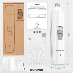 Auronic Elektrische Nagelvijl - Voor Dieren - Oplaadbaar - Draadloos - Diamant Vijlkop - Hond/Katten - Wit -Honden Benodigdheden Verkoop 1200x1200 648