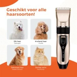 PetGoods Hondentondeuse - 10 Delige Set - Katten & Honden - Draadloos - Low Noise - Incl. Schaar, Nagelknipper, Vijl & Kam 16 PetGoods Hondentondeuse - 10 Delige Set - Katten & Honden - Draadloos - Low Noise - Incl. Schaar, Nagelknipper, Vijl & Kam -Honden Benodigdheden Verkoop 1200x1200 699