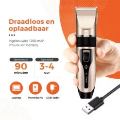 PetGoods Hondentondeuse - 10 Delige Set - Katten & Honden - Draadloos - Low Noise - Incl. Schaar, Nagelknipper, Vijl & Kam 19 PetGoods Hondentondeuse - 10 Delige Set - Katten & Honden - Draadloos - Low Noise - Incl. Schaar, Nagelknipper, Vijl & Kam -Honden Benodigdheden Verkoop 1200x1200 702