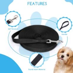 Nobleza Trainingslijn - Longeerlijn - Sleeplijn - Hondenlijn - Trainingslijn Hond - Speurlijn - 10 Meter - Zwart -Honden Benodigdheden Verkoop 1200x1200 734