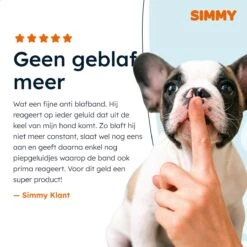 Simmy Anti Blafband - Diervriendelijke Opvoedingshalsband - Zwart En Blauw - Diervriendelijk - Zonder Schok - Anti Blaf Band Voor Grote En Kleine Honden -Honden Benodigdheden Verkoop 1200x1200 756