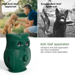 Bolify - Anti Blaf Apparaat - Anti Blafband - Anti Blaf - Zonder Schok - Diervriendelijk - Ultrasoon - Uil Model -Honden Benodigdheden Verkoop 1200x1200 768