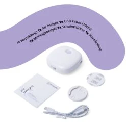 Pettadore Air Insight - Kattenbak Geurverdrijver & Teller - Actieve Zuurstof En Ionen - Oplaadbaar - Met App -Honden Benodigdheden Verkoop 1200x1200 793