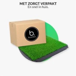 Merkloos Hondentoilet Kunstgras Met Bak - Indoor Dierentoilet - Uitneembare Opvangbak - Puppy Training Pets - Outdoor/Balkon/Tuin/Indoor Toilet - 50x64 Cm -Honden Benodigdheden Verkoop 1200x1200 819
