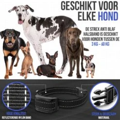 STARMAN Anti Blafband Voor Honden - 3-60KG - Diervriendelijk - Zonder Schok - Vibratie En Audio - Anti Blaf Band -Honden Benodigdheden Verkoop 1200x1200 998