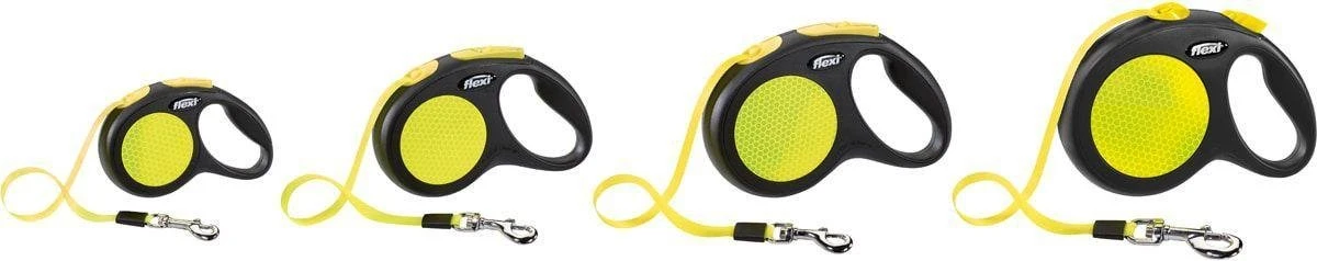 Flexi New Classic Tape - Hondenriem - Geel/Zwart - XS - 3 M 5 Flexi New Classic Tape - Hondenriem - Geel/Zwart - XS - 3 M - Afbeelding 3