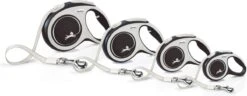Hondenriem - Looplijn - FLEXI Rollijn NEW COMFORT Tape - L - ZWART - 8 Meter -Honden Benodigdheden Verkoop 1200x465 1