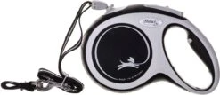 Flexi Rollijn New Comfort Koord M Zwart&Lichtgrijs - Hondenriem - 8 M -Honden Benodigdheden Verkoop 1200x519 1