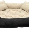 Ecco - Honden- En Kattenbed Met Kussen | Binnenmaat: 130x100 / Buitenmaat: 145x115cm - Beige / Zwart -Honden Benodigdheden Verkoop 1200x552