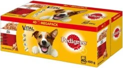 Pedigree Nat Hondenvoedsel 40 Zakjes Van 100gr = 4 Kg Nat Hondenvoer -Honden Benodigdheden Verkoop 1200x668