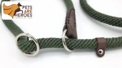 Sliplijn Met Stop - 1.2 Meter - Groen - Verstevigd - Roestvrij Staal - Verstelbaar - Hondenriem - Trainingslijn Voor Honden - Touw - Touwlijn - Lijn - Made In Portugal -Honden Benodigdheden Verkoop 1200x674 3