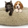 Behave Donut Hondenmand - Hondenkussen - Hondenbed - Kattenmand - Fluffy - Donut - 50cm - Beige -Honden Benodigdheden Verkoop 1200x681 2