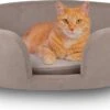 Maxxpro Pet Bed - Huisdieren Tot 80KG - Zacht Fluwelen Kussen - Verhoogd Katten- En Hondenbed - Grijs - 60,5 X 40,5 X 23,5 Cm -Honden Benodigdheden Verkoop 1200x684 3