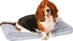 Happysnoots Hondenkussen 70 X 50cm - Hondenbed - Donut Dog Bed - Fluffy - Grijs - Wasbaar