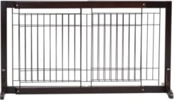 Hondenhek - Traphekje Hond - Traphekje Zonder Boren - Traphekje - BxH 161-97 X 53 Cm - Koffiebruin -Honden Benodigdheden Verkoop 1200x690