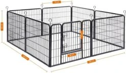 Hoppa! Hondenhekje - Puppyren - 160x160 Cm - 8 Delen Van 80 X 60 Cm - Vierkant, Rechthoek Of Achthoek Naar Keuze - Zwart -Honden Benodigdheden Verkoop 1200x701 2