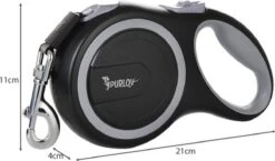 Hondenriem-Looplijn-Zwart/Grijs-8 Meter Oprol-Hond Lijn-Automatisch Rollijn -Honden Benodigdheden Verkoop 1200x704 3