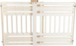 Iris Ohyama Huisdier Bariere PBR-600 - Kunststof - Wit/Beige - Uitschuifbaar