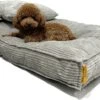 Orthopedisch Hondenkussen Grijs - Hondenmand Ribstof Premium L - Luxe Hondenbed 100x70cm - Grijs Tot 40 KG -Honden Benodigdheden Verkoop 1200x743 2