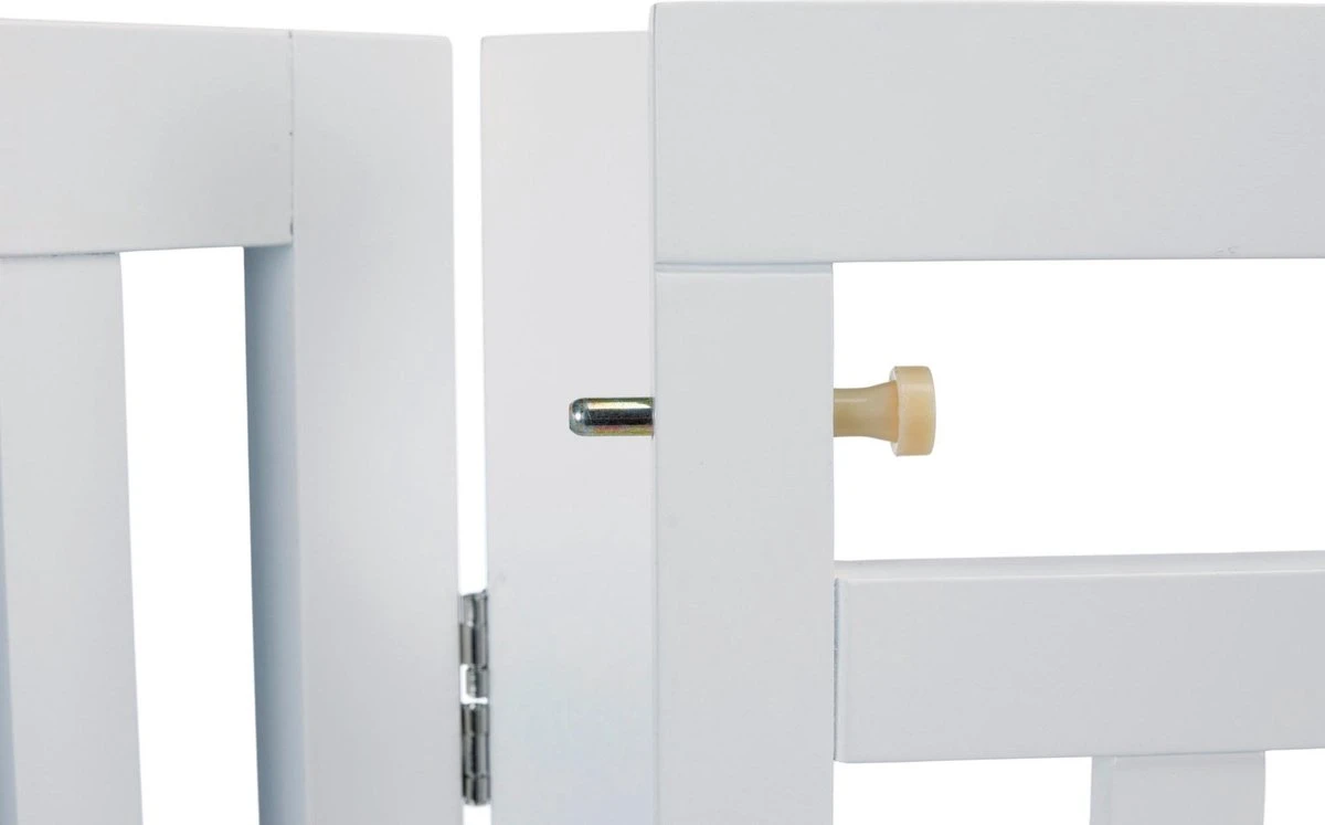 Trixie Hondenhek Met Deur Wit - 60-160 X 81 CM 5 Trixie Hondenhek Met Deur Wit - 60-160 X 81 CM - Afbeelding 3