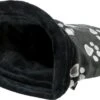 Trixie Relax Slaapzak Jimmy Zwart Met Pootprint -Honden Benodigdheden Verkoop 1200x763 7