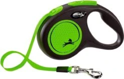 Flexi New Neon Tape - Hondenriem - Zwart/Groen - M - 5 M - (<25 Kg) -Honden Benodigdheden Verkoop 1200x770 4