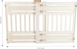 Iris Ohyama Huisdier Bariere PBR-600 - Kunststof - Wit/Beige - Uitschuifbaar -Honden Benodigdheden Verkoop 1200x774