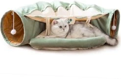 Pishoo® Kattentunnel - Speeltunnel Kat - Kattenspeeltjes - Kattenmand - Kattenhuis - Lichtgroen -Honden Benodigdheden Verkoop 1200x783 2