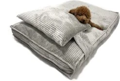 Orthopedisch Hondenkussen Grijs - Hondenmand Ribstof Premium L - Luxe Hondenbed 100x70cm - Grijs Tot 40 KG -Honden Benodigdheden Verkoop 1200x806 7