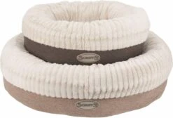 Scruffs Ellen Donut - Warme Hondenmand Van Imitatiebont - Kleur Grijs, Roze Of Bruin - Maat M Of L - Kleur: Grijs, Maat: Medium -Honden Benodigdheden Verkoop 1200x817