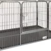 MaxxPet Puppyren - Hondenbench - Puppykennel - Hondenren - 125 X 78 X 80 Cm - Zwart -Honden Benodigdheden Verkoop 1200x826