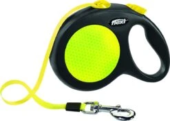 Flexi New Neon Tape - Hondenriem - Geel/Zwart - L - 5 M - (<50 Kg) -Honden Benodigdheden Verkoop 1200x848 2
