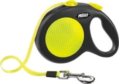 Flexi New Neon Tape - Hondenriem - Geel/Zwart - M - 5 M - (<25 Kg) -Honden Benodigdheden Verkoop 1200x850 2