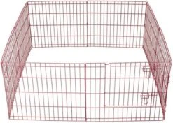 Topmast Puppyren Uitvouwbaar - Roze - 560 Cm Omtrek - 60 Cm Hoog - Opvouwbaar - XL Hondenren - Voor Binnen -Honden Benodigdheden Verkoop 1200x856 2