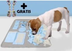 Snuffelmat - Snuffelmat Hond - Denkspelletjes Voor Honden - GRATIS 2 Trektouwen - Snuffelmatten - Snuffelmat Voor Honden