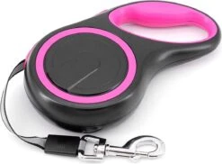 IGOODS - Uitlaatriem - Honden Riem - Katten Riem - Uitlaatriem Voor Dieren - Rollijn - 5 Meter Lang Roze -Honden Benodigdheden Verkoop 1200x883 3