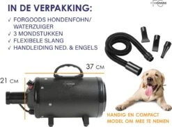 Forgoods Professionele Hondenfohn - Waterblazer Voor Honden - Hondenfohn Met 4 Opzetstukken - 2800W Verstelbaar Vermogen - Roze -Honden Benodigdheden Verkoop 1200x890 1