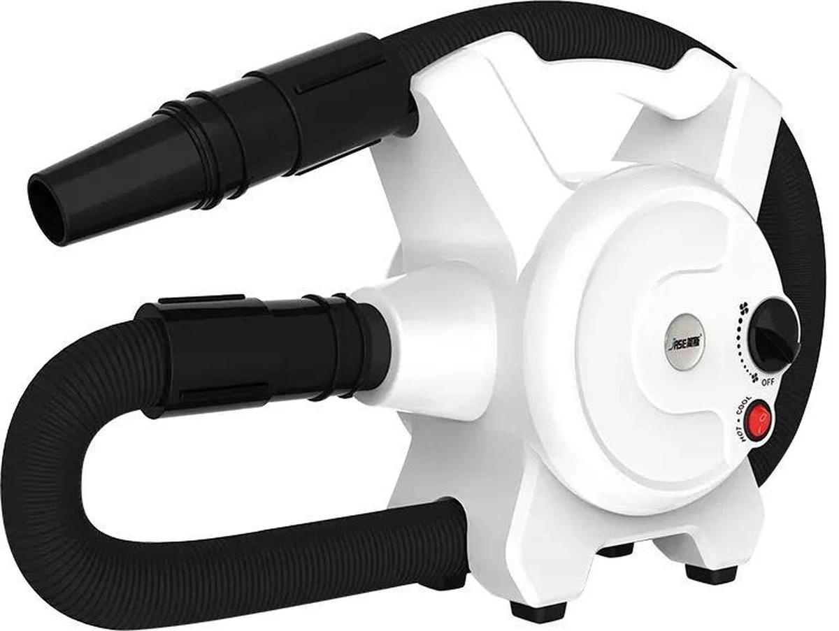 Hondenfohn - Waterblazer Met Draaiknop - 2400W Vermogen Met Warme En Koude Stand - Wit 3 Hondenfohn - Waterblazer Met Draaiknop - 2400W Vermogen Met Warme En Koude Stand - Wit