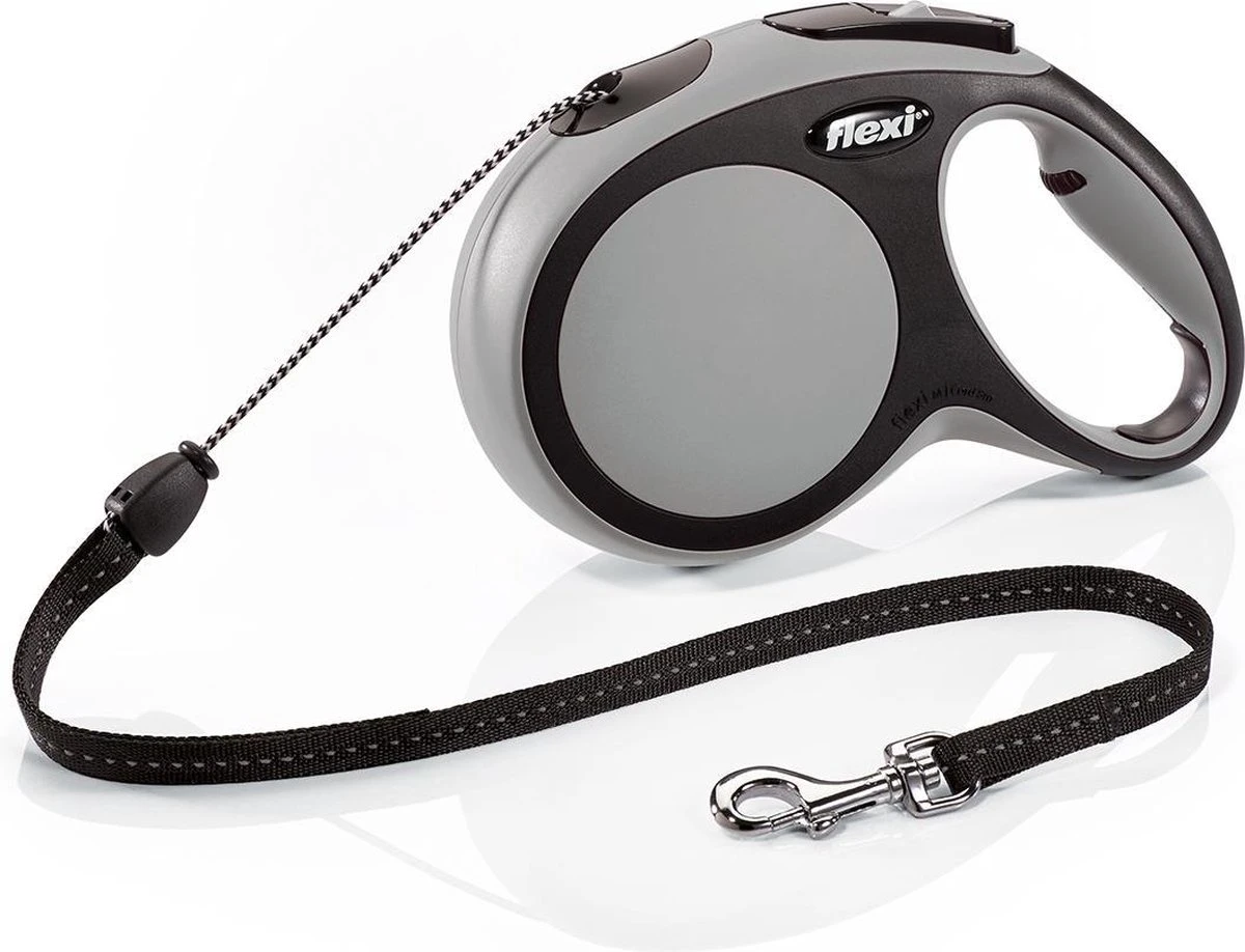 Flexi New Comfort - Hondenriem - Koord - Grijs - M - 8M 3 Flexi New Comfort - Hondenriem - Koord - Grijs - M - 8M